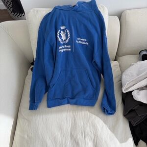 Balenciaga WFP Blue Men's hoodie